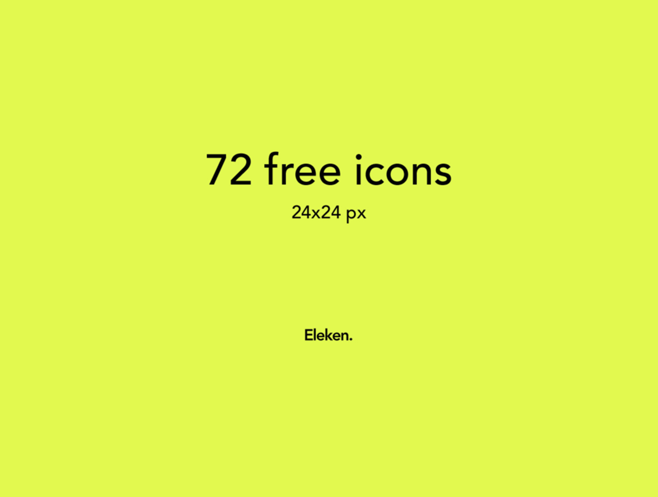 〔ICON〕72 Outline icons